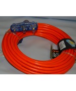 25' 12 gauge extension cord (triple tap)